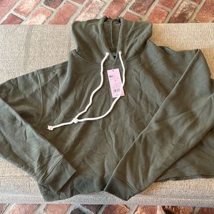 Crop Top Hoodie Sweatshirt